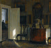 Reproductie van het schilderij binnenkant met een cello - Carl Holse
