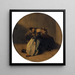 Binnenkant met een feest dat rookt rond een tafel - Pieter Codde — ingelijst kunstwerk aan de muur