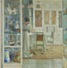 Binnenhuis schilderij wit - Carl Moll — weergave van het kunstwerk
