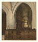 Binnenkant van de abdij van Aramont - François Bonvin — weergave van het kunstwerk
