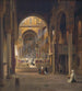 Binnenkant van de Palatijnse Kapel in Palermo, Italië - Martinus Rrbye — weergave van het kunstwerk