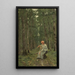 Vrouw in het bos - Ion Andreescu — ingelijst kunstwerk aan de muur