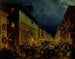 Avond in Rome - Ippolito Caffi — weergave van het kunstwerk