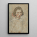Portret van een jonge vrouw - Ippolito Leoni — ingelijst kunstwerk aan de muur