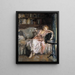Son heure de loisir - Irving Ramsay Wiles — framed artwork on a wall