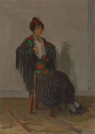 Isaac Israls - Seated lady in a Spanish dress.webp