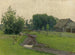 Route de village - Isaac Levitan — weergave van het kunstwerk