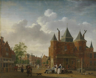 Isaac Ouwater - The SintAntoniuswaag in Amsterdam.webp