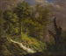 Landschapschilderij met waterval - Isaak Fürstenberger — weergave van het kunstwerk