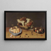 Natuurschilderij van fruit en bloemen - Isaak Soreau — ingelijst kunstwerk aan de muur