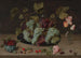 Natuurstudie met druiven, bloemen en bessen in een Wanli-kom - Isaak Soreau — weergave van het kunstwerk