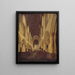 Interior painting of Saint Bavo's Church in Haarlem, view of the nave towards the choir - Isaak van Nickelen — framed artwork on a wall