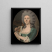 portret vermoedelijk van Rosalie Dugazon 1755-1821 zangeres - Isabelle Pinson — ingelijst kunstwerk aan de muur