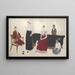 Portrait of the Cock Blomhoff family - Ishizaki Yushi — framed artwork on a wall