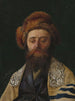 Portret van een rabbi met tallit - Isidor Kaufmann — weergave van het kunstwerk