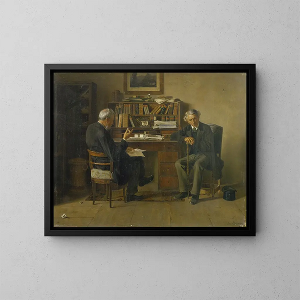 Onbekend - Isidor Kaufmann — ingelijst kunstwerk aan de muur