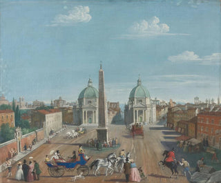 Italian School - Rome A View Of The Piazza Del Popolo.webp
