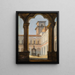 View of the Cloister of San Lorenzo in Naples - Italian School — framed artwork on a wall