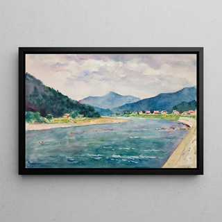 Ivan Ivanec - Pejza grski z rzek.webp
