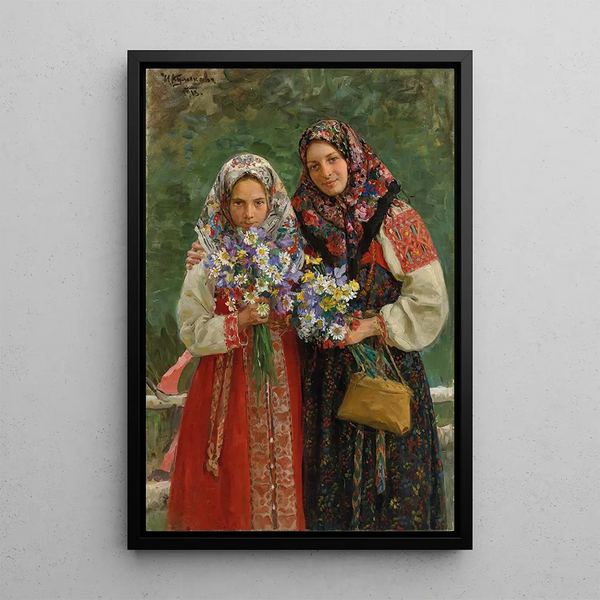 Ivan Semenovich Kulikov - Peasant girls.webp