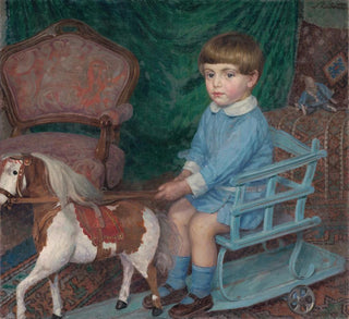Ivan abota - A boy with a pony.webp