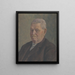 Portrait of J. Schmidt - Ivan Rabuzin — framed artwork on a wall