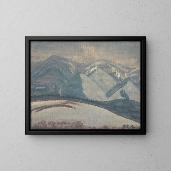 Bergen met sneeuw - Ivan Rabuzin — ingelijst kunstwerk aan de muur