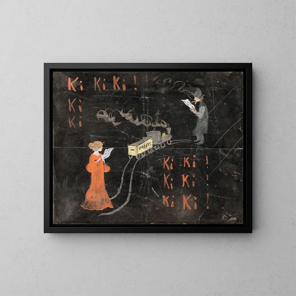 Ki Ki Ki - Ivar Arosenius — ingelijst kunstwerk aan de muur
