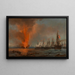 Zeeslag bij Lissa - J.C.B. Prittner — ingelijst kunstwerk aan de muur