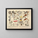 Getrouwe weergaven en beschrijvingen van eetbare, schadelijke en verdachte paddenstoelen Pl01 - J V Krombholz — ingelijst kunstwerk aan de muur
