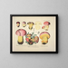 Getrouwe weergaven en beschrijvingen van eetbare, schadelijke en verdachte paddenstoelen Pl07 - J V Krombholz — ingelijst kunstwerk aan de muur