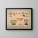 Représentaties en beschrijvingen van eetbare, schadelijke en verdachte paddenstoelen Pl11 - J V Krombholz — ingelijst kunstwerk aan de muur