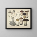 Représentaties en nauwkeurige beschrijvingen van eetbare, schadelijke en verdachte paddenstoelen Pl31 - J V Krombholz — ingelijst kunstwerk aan de muur