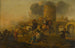 scène van de strijd buiten de muren van de stad - J von Lochteren — weergave van het kunstwerk