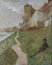 op de heuvel van het Prémontrés-klooster - Jacek Malczewski — weergave van het kunstwerk