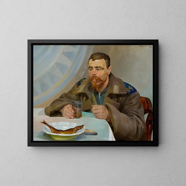 Exil, rechter sectie van het triptiek - Jacek Malczewski — ingelijst kunstwerk aan de muur