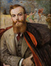 portret van Adam Cybulski - Jacek Malczewski — weergave van het kunstwerk