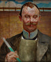 portret van Alfred Stepek - Jacek Malczewski — weergave van het kunstwerk