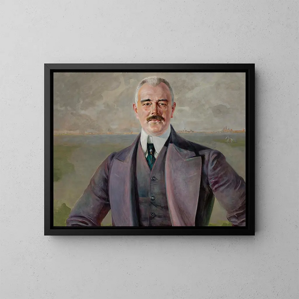 Portret van J. Armowicz - Jacek Malczewski — ingelijst kunstwerk aan de muur