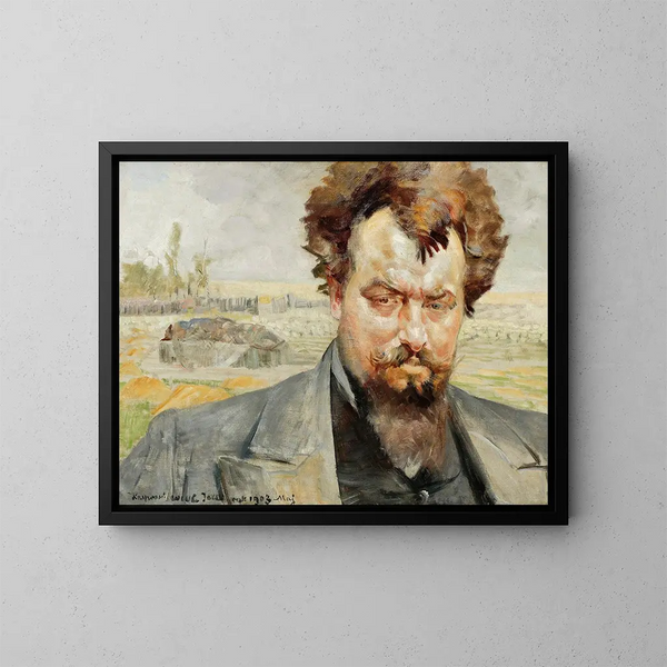 Portret van Jan Kasprowicz - Jacek Malczewski — ingelijst kunstwerk aan de muur