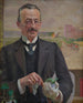 portret van Józef Sare, vicevoorzitter van de stad Krakau - Jacek Malczewski — weergave van het kunstwerk