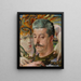 Portret van Tadeusz Botnicki met kwal - Jacek Malczewski — ingelijst kunstwerk aan de muur