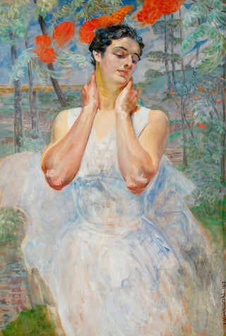 Jacek Malczewski - Portrait of a woman with rowanberry.webp