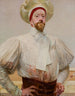 Zelfportret in witte outfit - Jacek Malczewski — weergave van het kunstwerk
