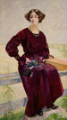 La Chanson Finie, Portrait de Ra Aleksandrowicz - Jacek Malczewski — weergave van het kunstwerk