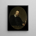 Portrait painting of Johannes Lutma - Jacob Adriaensz. Backer — framed artwork on a wall