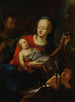 Heilige Familie met de heilige Johannes de Doper - Jacob Carl Stauder — weergave van het kunstwerk