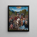 David en Abigail - Jacob Cornelisz. van Oostsanen — ingelijst kunstwerk aan de muur
