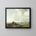 Uitzicht op het strand - Jacob Esselens — ingelijst kunstwerk aan de muur