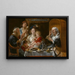 Zoals de oude zongen, zo spelen de jongeren de fluit - Jacob Jordaens — ingelijst kunstwerk aan de muur